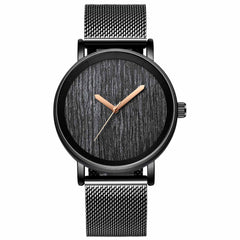 2019 New Simple Formal Quartz Mens Women Fashion Watch Minimalist Black Stainless Steel Strap Wristwatches Relogio Masculino
