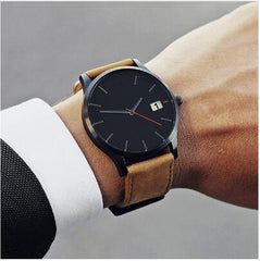 2019 Fashion Military Sport Wristwatch Men Watch Leather Quartz Men's Watch Complete Calendar Watches Relogio Masculino relogio