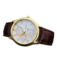 New listing Men watch Luxury Brand Watches Quartz Clock Fashion Leather belts Watch Cheap Sports wristwatch relogio male 533